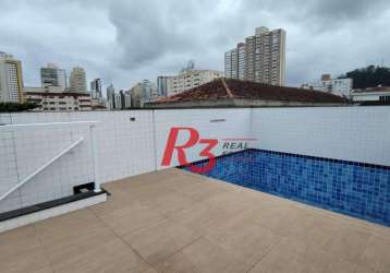 Casa com 4 dormitórios com piscina à venda, 220 m² por r$ 1.350.000 - campo grande - santos/sp