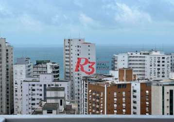 Apartamento com 3 dormitórios à venda, 136 m² por r$ 1.850.000,00 - boqueirão - santos/sp