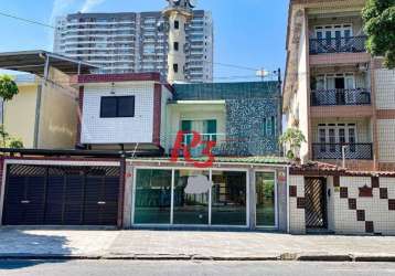 Sobrado com 3 dormitórios à venda, 220 m² por r$ 1.200.000,00 - encruzilhada - santos/sp