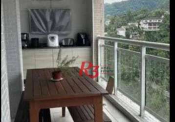 Apartamento à venda, 98 m² por r$ 990.000,00 - marapé - santos/sp