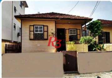 Terreno à venda, 167 m² por r$ 800.000,00 - campo grande - santos/sp