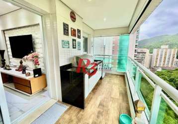 Apartamento à venda, 87 m² por r$ 900.000,00 - josé menino - santos/sp