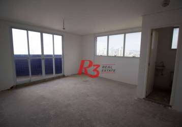 Sala à venda, 36 m² por r$ 344.850,00 - ponta da praia - santos/sp