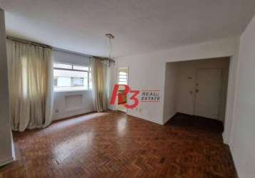 Apartamento com 3 dormitórios à venda, 130 m² por r$ 649.000,00 - josé menino - santos/sp