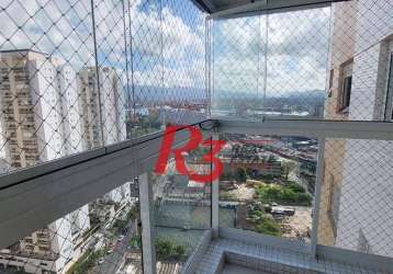 Apartamento à venda, 111 m² por r$ 973.000,00 - ponta da praia - santos/sp