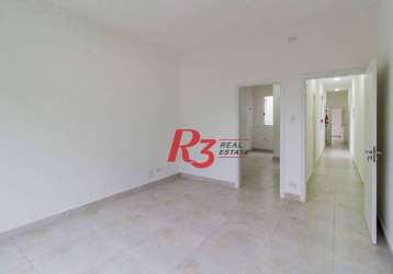 Sala para alugar, 50 m² por r$ 4.000,00/mês - centro - santos/sp