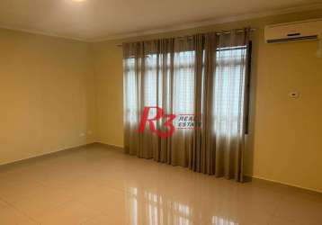 Apartamento com 3 dormitórios, 113 m² - venda por r$ 700.000,00 ou aluguel por r$ 6.000,02/mês - marapé - santos/sp