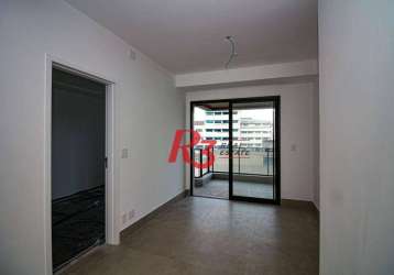 Apartamento com 1 dormitório à venda, 54 m² por r$ 730.000,00 - boqueirão - santos/sp