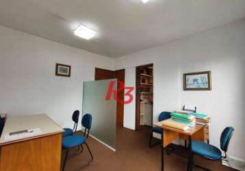 R3 real estate vende ou aluga sala comercial!  sala, 26 m² - venda por r$ 250.000 ou aluguel por r$ 2.500/mês - centro - santos/sp