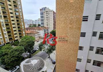 Kitnet com 1 dormitório à venda, 22 m² por r$ 335.000,00 - aparecida - santos/sp