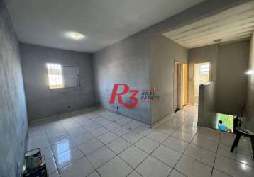 Casa com 2 dormitórios à venda, 55 m² por r$ 250.000,00 - castelo - santos/sp