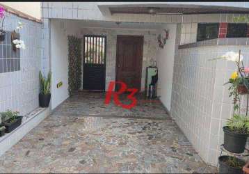 Casa com 3 dormitórios à venda, 183 m² por r$ 1.100.000,00 - embaré - santos/sp