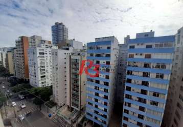 Apartamento com 2 dormitórios à venda, 100 m² por r$ 500.000,00 - gonzaga - santos/sp