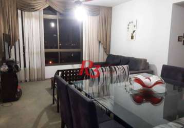 Apartamento com 3 dormitórios à venda, 130 m² - centro - são vicente/sp