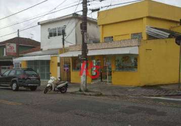 Galpão, 340 m² - venda por r$ 2.200.000,00 ou aluguel por r$ 12.626,74/mês - macuco - santos/sp