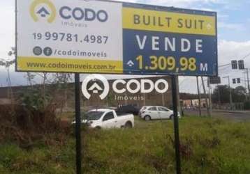 Terreno à venda na avenida cristóvão colombo, vila industrial, piracicaba, 1309 m2 por r$ 2.095.000