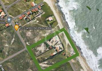 Terreno frente mar e pé na areia  à venda, 10000 m² por r$ 3.000.000 - sabiaguaba - fortaleza/ce