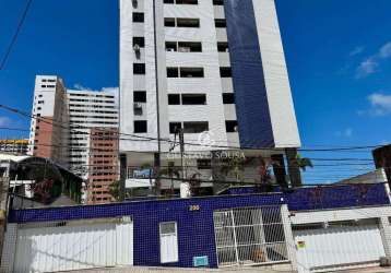 Apartamento com 3 dormitórios à venda, 67 m² por r$ 410.000,00 - praia de iracema - fortaleza/ce