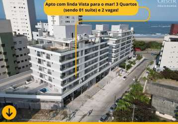 Amplo apartamento em edifício club na quadra do mar!