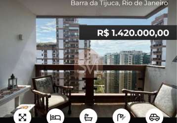 Flat com 2 quartos à venda na avenida lúcio costa, 3300, barra da tijuca, rio de janeiro, 73 m2 por r$ 1.420.000