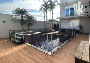 Casa com 3 dormitórios à venda, 404 m² - condomínio residencial lago da barra - jaguariúna/sp