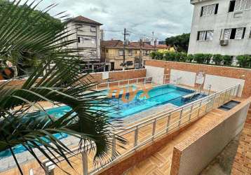 Apartamento com 1 dormitório à venda, 49 m² por r$ 399.000,00 - macuco - santos/sp