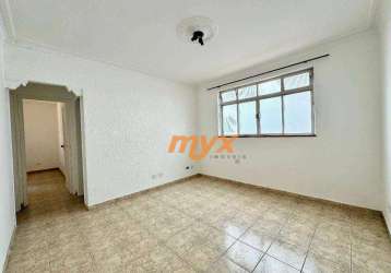 Apartamento com 2 dormitórios para alugar, 61 m² por r$ 2.500,00/mês - boqueirão - santos/sp