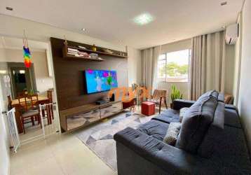 Apartamento com 2 dormitórios à venda, 75 m² por r$ 290.000,00 - vila cascatinha - são vicente/sp