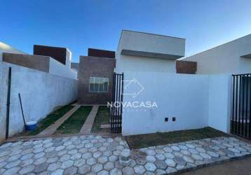 Casa com 2 dormitórios à venda, 55 m² por r$ 269.000,00 - jardim encantado - são josé da lapa/mg