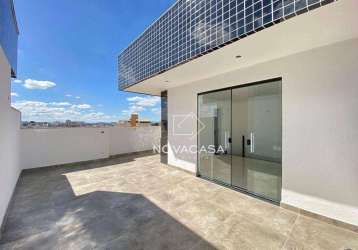 Cobertura com 3 dormitórios à venda, 120 m² por r$ 670.000,00 - parque copacabana - belo horizonte/mg