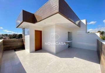 Cobertura à venda, 76 m² por r$ 390.000,00 - piratininga (venda nova) - belo horizonte/mg