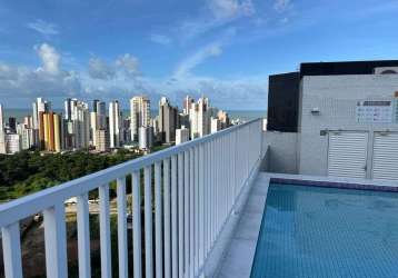 Apartamento para venda possui 40 metros quadrados com 1 quarto em miramar - joão pessoa