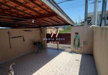 Casa com 2 dormitórios à venda, 55m² por r$ 450.000 - balneário dos golfinhos - caraguatatuba/sp