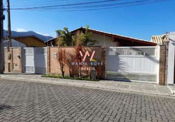 Casa com edícula, 4 dormitórios à venda, 160m² por r$ 850.000 - martim de sá - caraguatatuba/sp