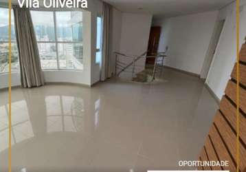 Cobertura duplex para venda em mogi das cruzes, vila oliveira, 3 dormitórios, 3 suítes, 7 banheiros, 4 vagas