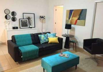 Apartamento mobiliado, 2 vg, bairro jardim, santo andré/sp.