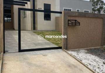 Casa com 3 quartos à venda na rua rouxinol, 589, gralha azul, fazenda rio grande por r$ 500.000