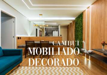 Apartamento moderno, mobiliado e reformado no cambuí