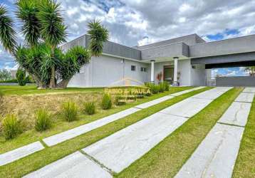 Casa térrea espetacular em condomínio fechado com 04 dormitórios- atibaia/sp