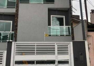 Sobrado com 2 suítes à venda, 100 m² por r$ 400.000 - vila linda - santo andré/sp