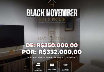 Casa à venda em osasco, santa maria, com 2 quartos, com 250 m²