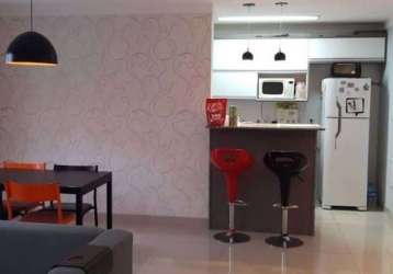 Apartamento com 1 dormitório à venda, 68 m² por r$ 586.000 - jardim tupanci - barueri/sp! contato: suit (11) 94584-8250