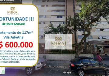 Apartamento com 3 dormitórios, 117 m² - venda por r$ 600.000,00 ou aluguel por r$ 4.457,94/mês - vila adyana - são josé dos campos/sp