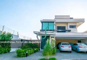 Casa de luxo em condomínio portal do jequitibá em valinhos - 3 dormitórios, 3 suítes, 2 banheiros por r$ 1.900.000