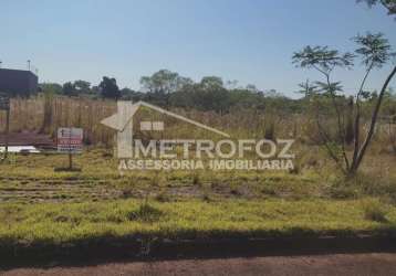 Terreno à venda, parque dos pioneiros, foz do iguaçu - pr