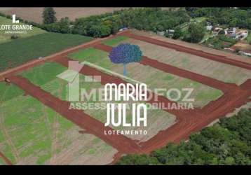 Terrenos a venda no loteamento maria julia, região do morumbi foz do iguaçu - pr