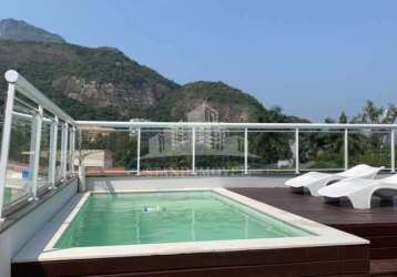 Cobertura com 2 quartos à venda na alameda dalton barreto, barra da tijuca, rio de janeiro, 110 m2 por r$ 590.000