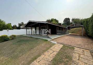 Casa de madeira para locação no condomínio vista alegre - sede em vinhedo - sp