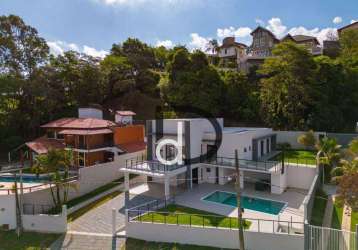 Casa com 4 quartos, 400 m² - venda por r$ 3.350.000 ou aluguel por r$ 21.310/mês - condomínio marambaia - vinhedo/sp