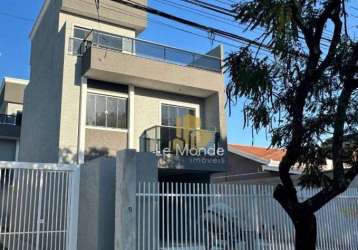 Sobrado com 3 dormitórios à venda, 123 m² por r$ 719.900,00 - fazendinha - curitiba/pr